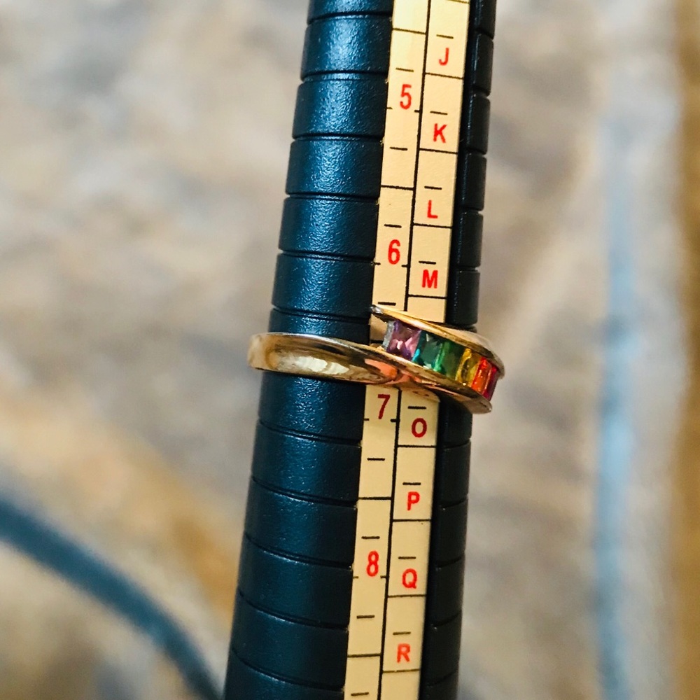 Multicolor Gold Ring - Picture 5 of 8